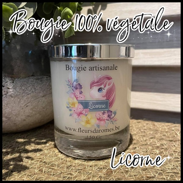 Bougie jar - Licorne