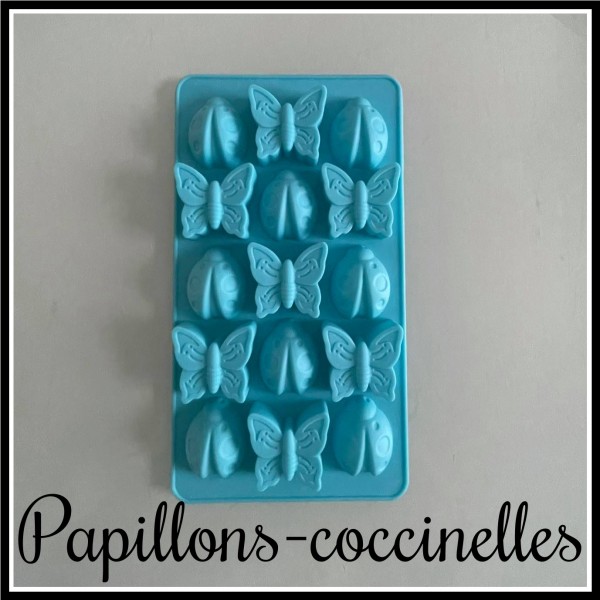 Moule en silicone: Papillons-Coccinelles