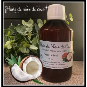 Huile de noix de coco extra vierge Bio 250gr