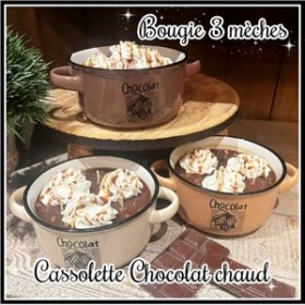 Bougie: Cassolette 3 mèches