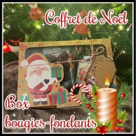 Coffret de Noël box bougies et fondants