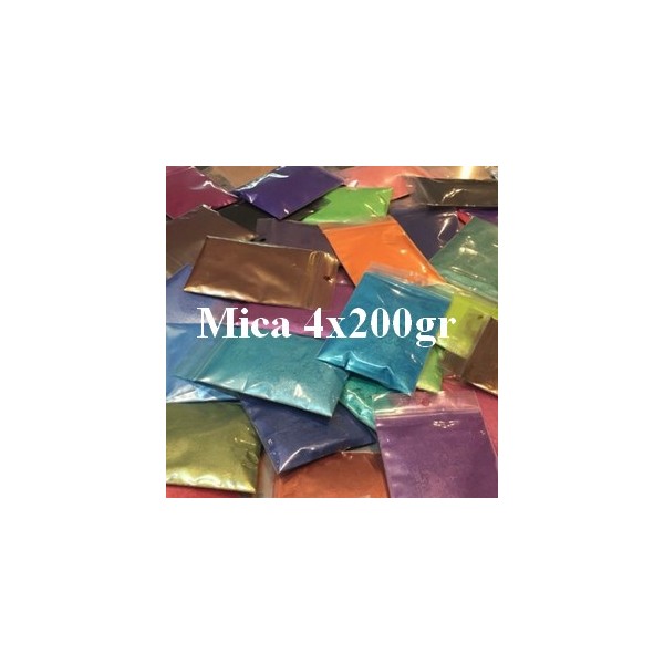 Pack 4x200gr colorants naturels mica en précommande
