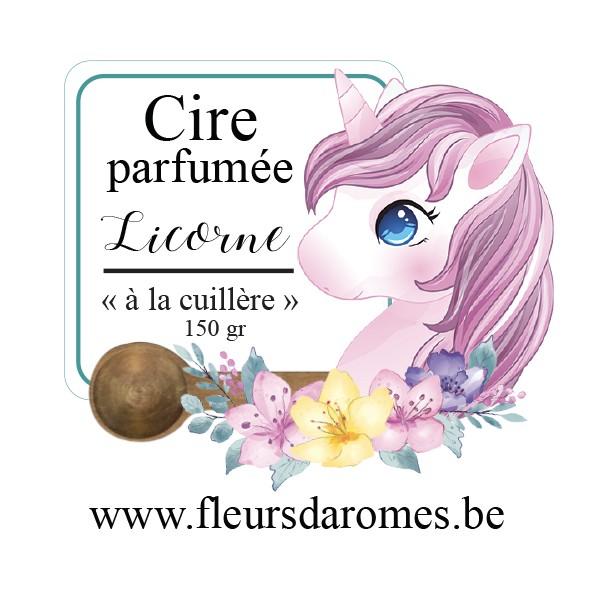 Cire parfumée: Licorne