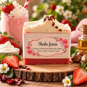 Savon shake fraise