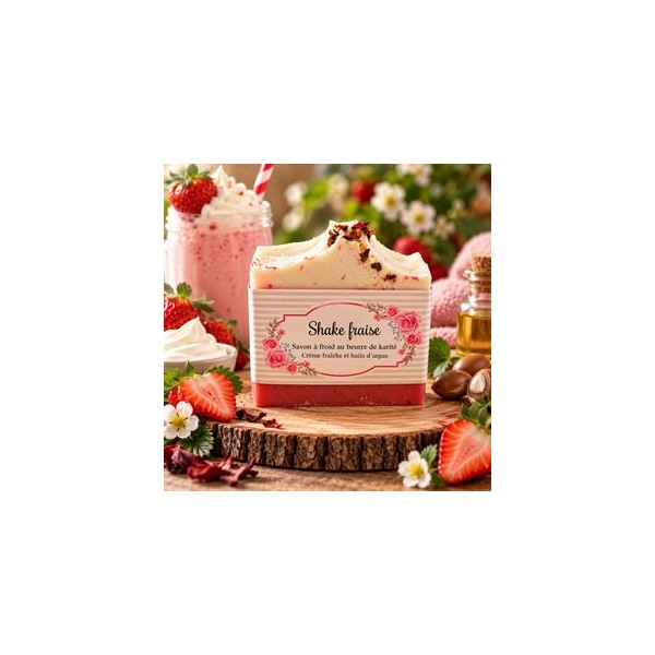 Savon shake fraise