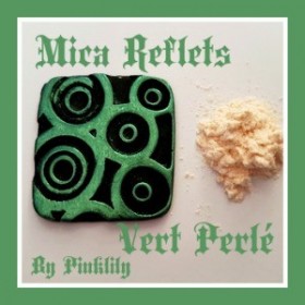 Mica Reflets Vert Perlé