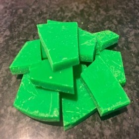Colorant fluorescent en cire: Vert