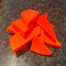 Colorant fluorescent en cire: Orange